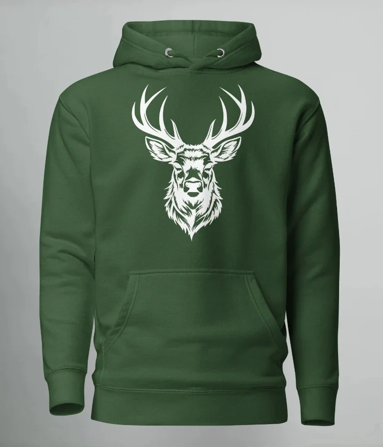 HOODIE WHITE DEER (PREMIUM)
