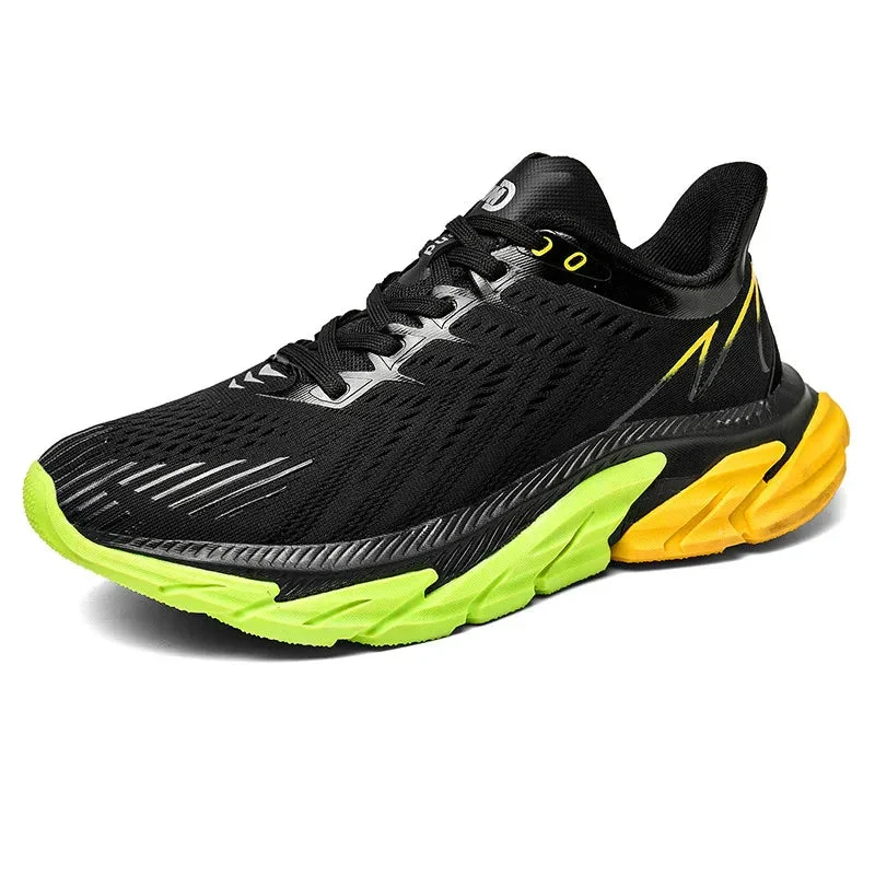 Men's Sports Sneakers Shock Absorption Cushioning Ultra Light Breathable Running Shoes