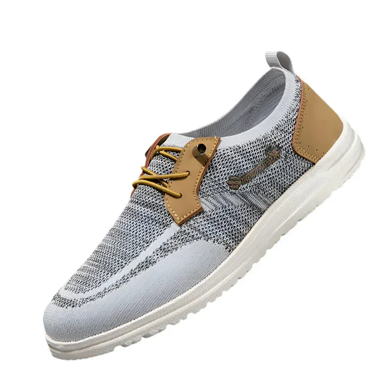 Casual Slip-On Mesh Shoes Lightweight Breathable Loafers Men Walking Running Sports Shoes