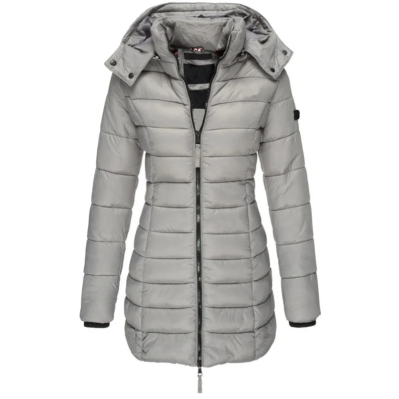 Long Warm Women's Quilted Jacket