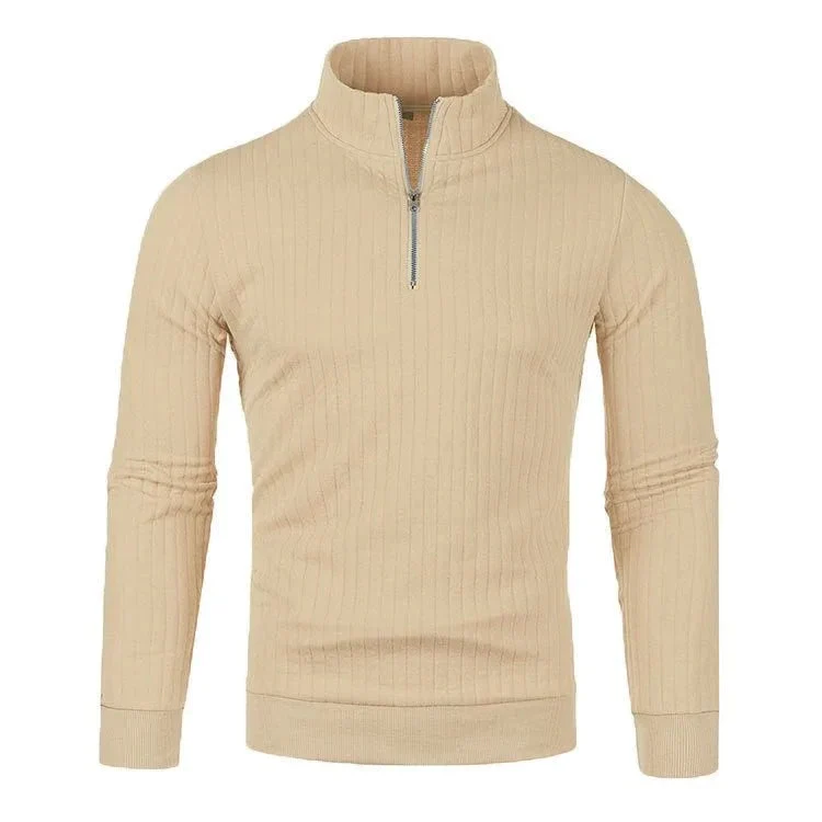 Men's Half-High Zipper Collar Sweaters