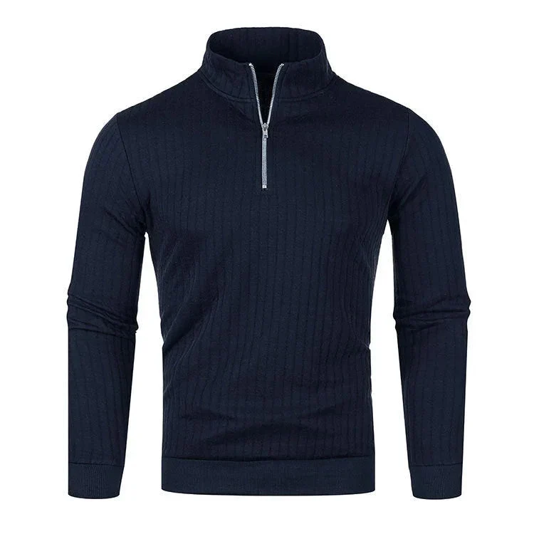 Men's Half-High Zipper Collar Sweaters