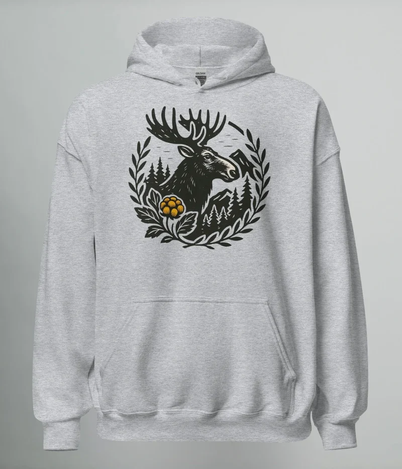 HOODIE NORRLANDS ÄLG & HJORTRON