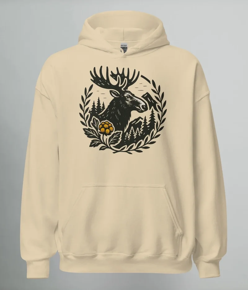 HOODIE NORRLANDS ÄLG & HJORTRON