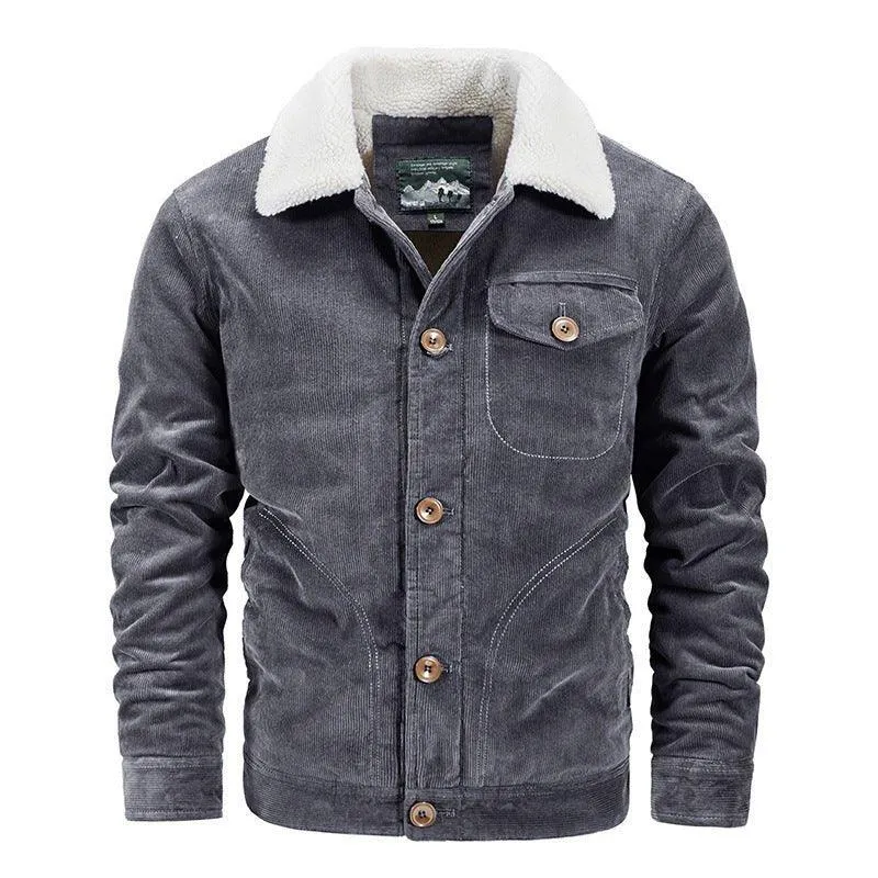 Single Breasted Warm Winter Autumn Jacket For Men