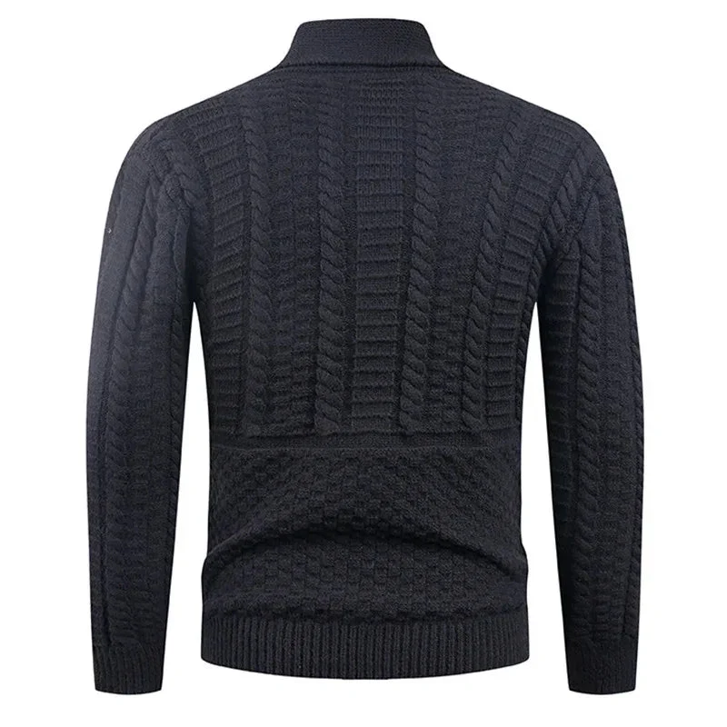 Men's Long-Sleeve Warm Elegant Cardigan Sweater