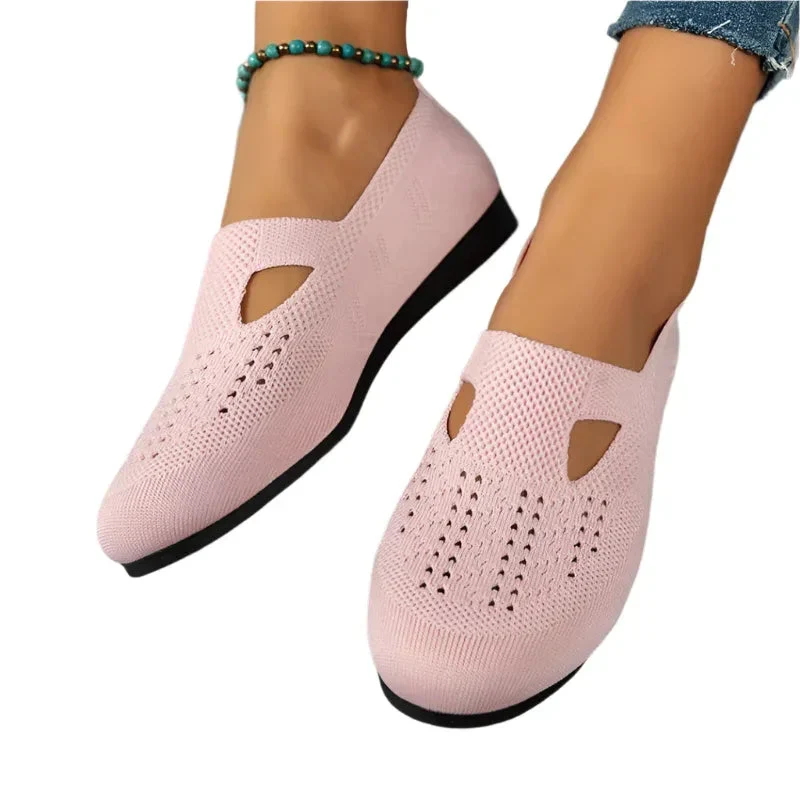 Women Flat Breathable Mesh Shoes Summer Light Loafers