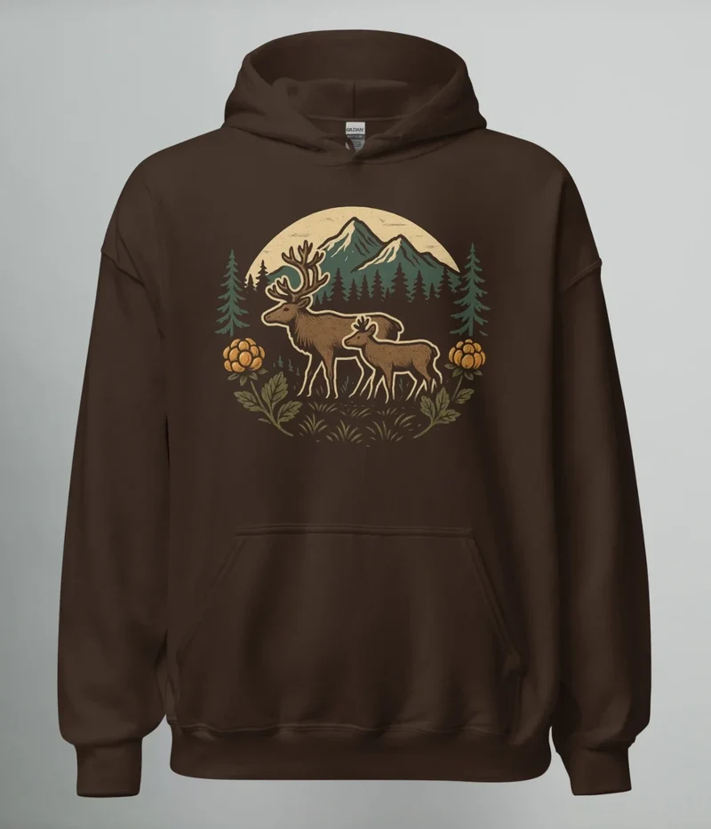 HOODIE NORRLANDS REN & HJORTRON