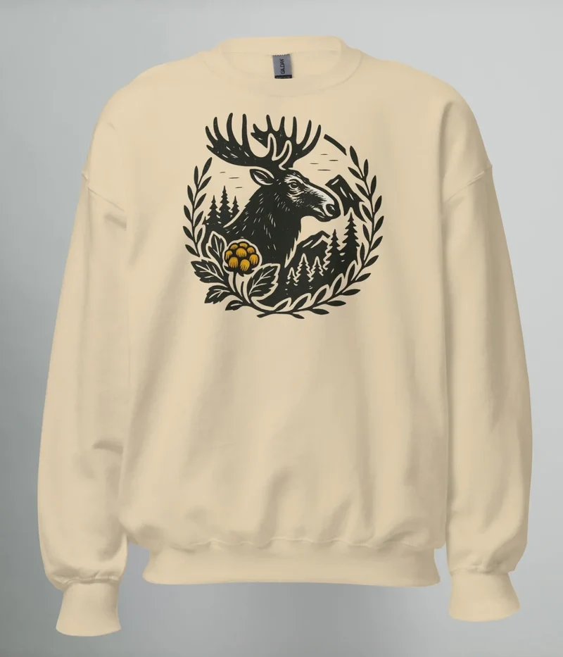 SWEATSHIRT NORRLANDS ÄLG & HJORTRON