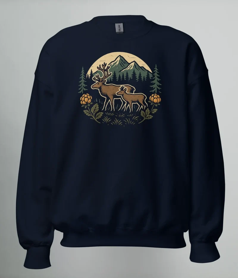 SWEATSHIRT NORRLANDS REN & HJORTRON