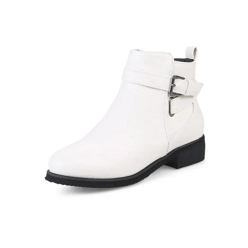 Low Round Toe Martin Boots Shoes For Women