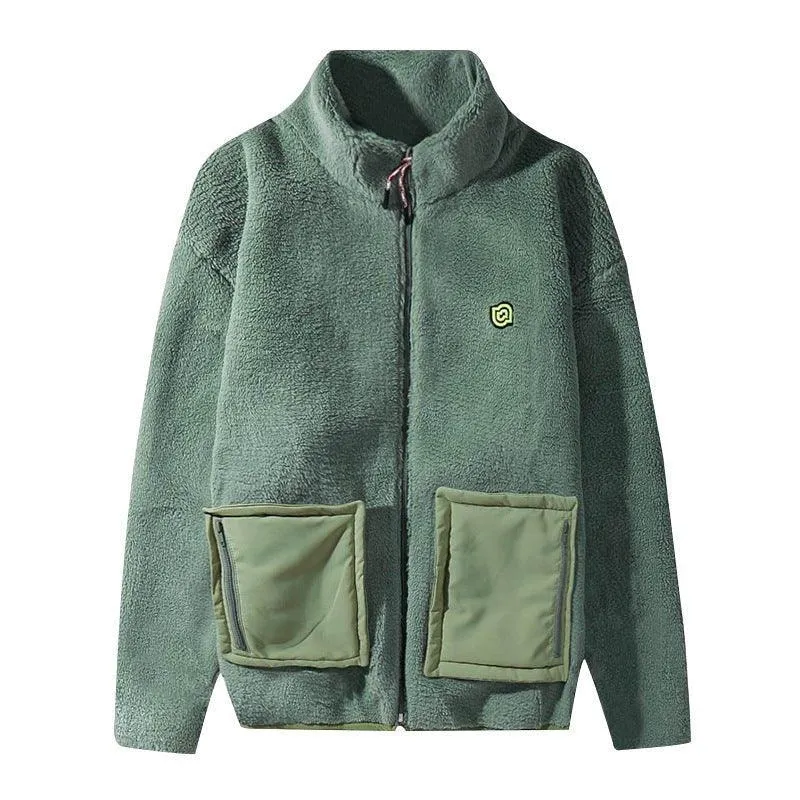 Cotton Jacket With Large Pockets For Men