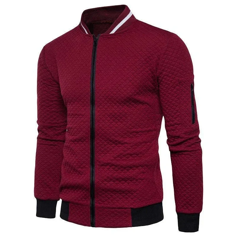 Men's Zipper Mock Neck Sweater