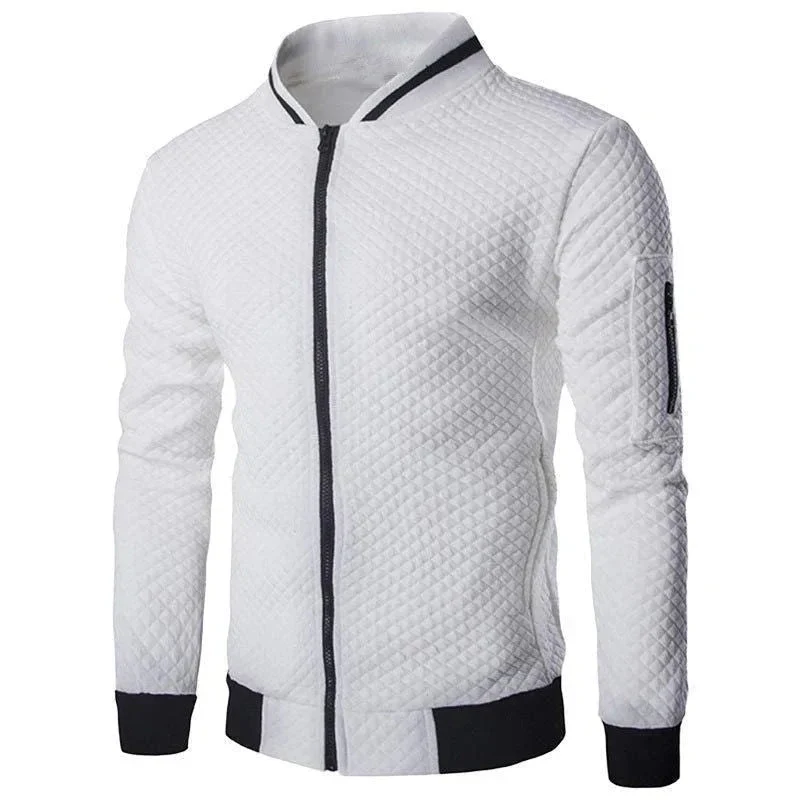 Men's Zipper Mock Neck Sweater
