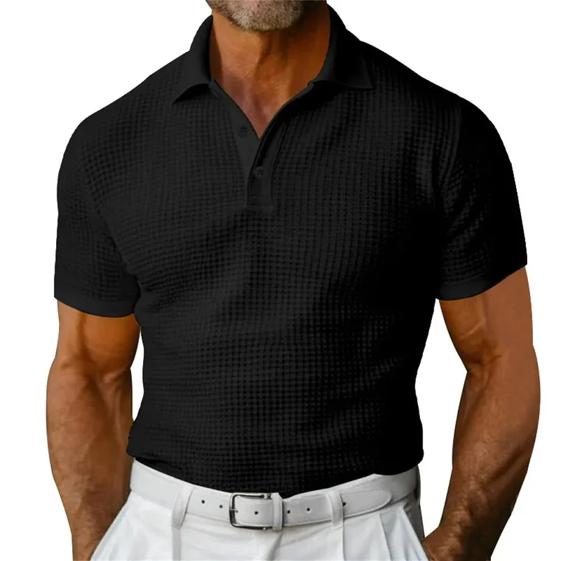 Short Sleeve Polo Shirt Men's Fashion Summer Lapel Shirt