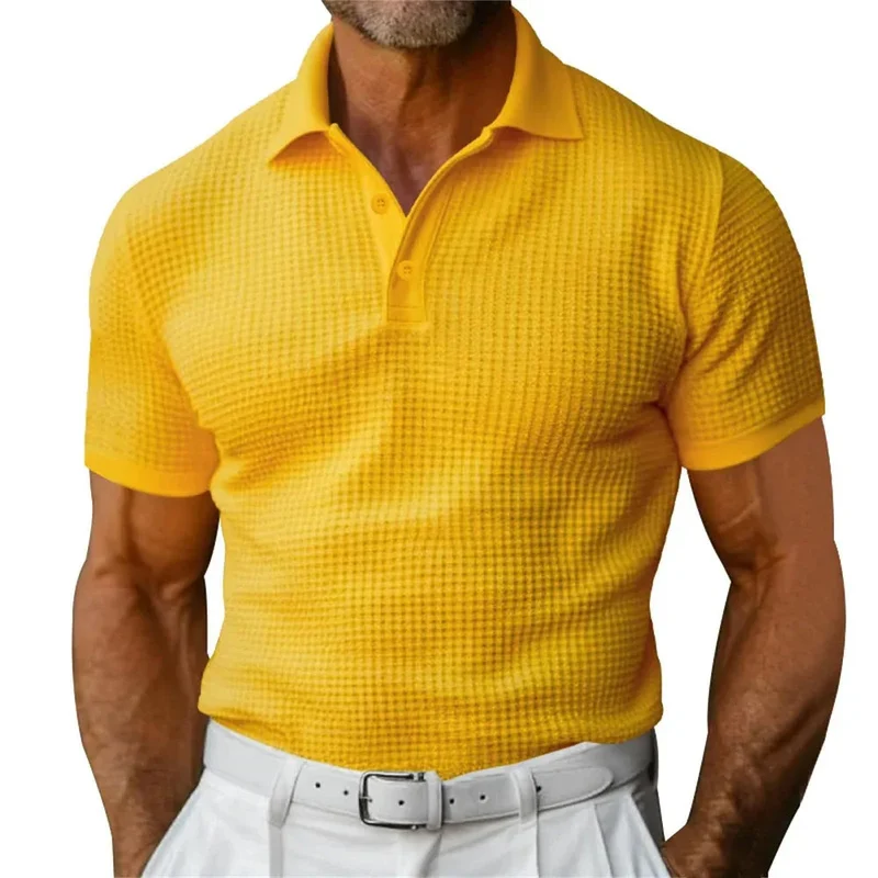 Short Sleeve Polo Shirt Men's Fashion Summer Lapel Shirt