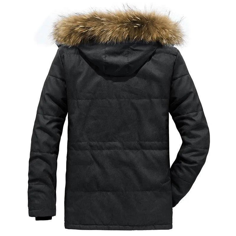 Men's Warm Padded Hooded Winter Jacket