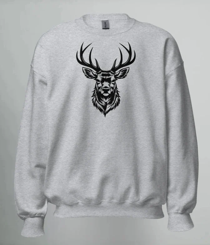 SWEATSHIRT BLACK DEER