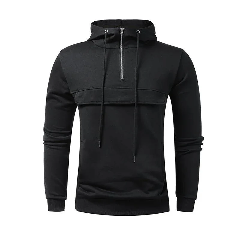 Men's Casual Sports Solid Color Hoodie
