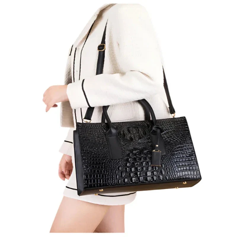 Women's Handbag PU Leather Shoulder Bag Three-Piece Set