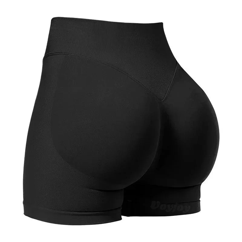 Tight High Waist Hip Raise Short Yoga Pants Seamless And Breathable Quick-Drying Booty Shorts