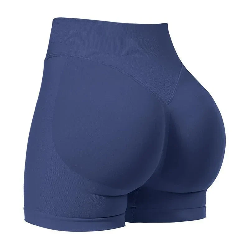 Tight High Waist Hip Raise Short Yoga Pants Seamless And Breathable Quick-Drying Booty Shorts