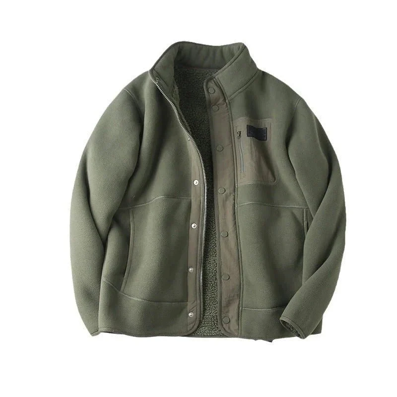 Winter Autumn Thick Fleece Jacket For Men