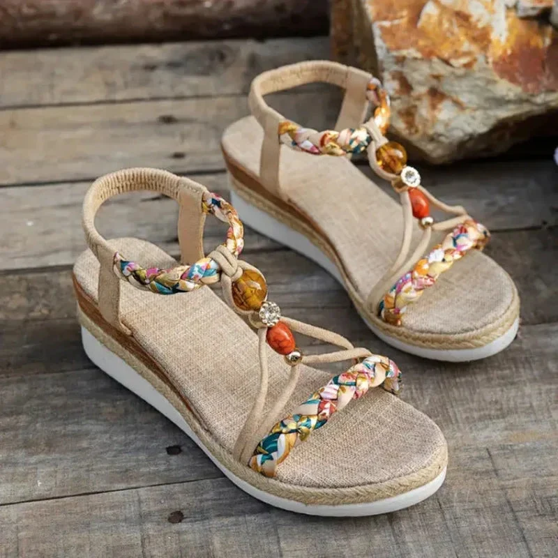 Fashionable Shoes Women's Hemp Rope Woven Sandals