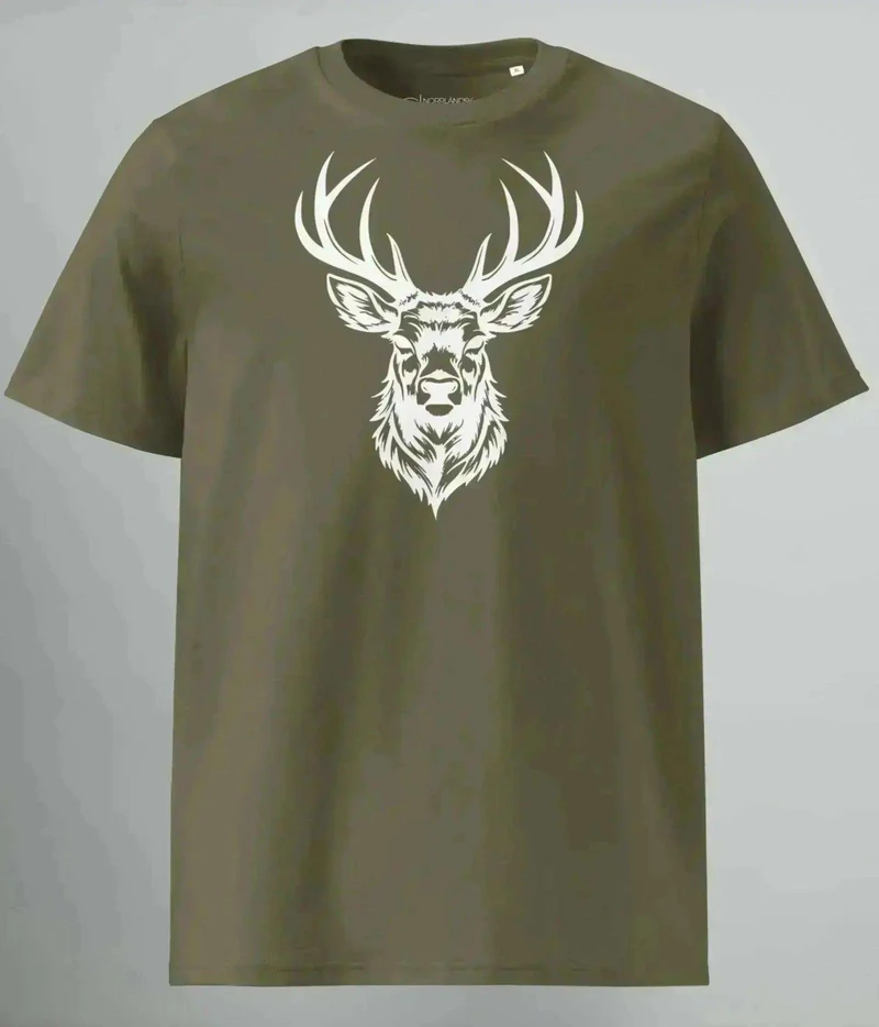 T-SHIRT WHITE DEER
