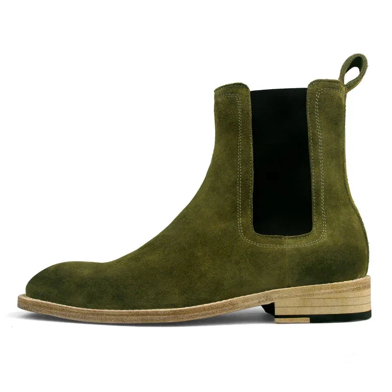 Handmade Boots Men's Genuine Leather Retro Shoes