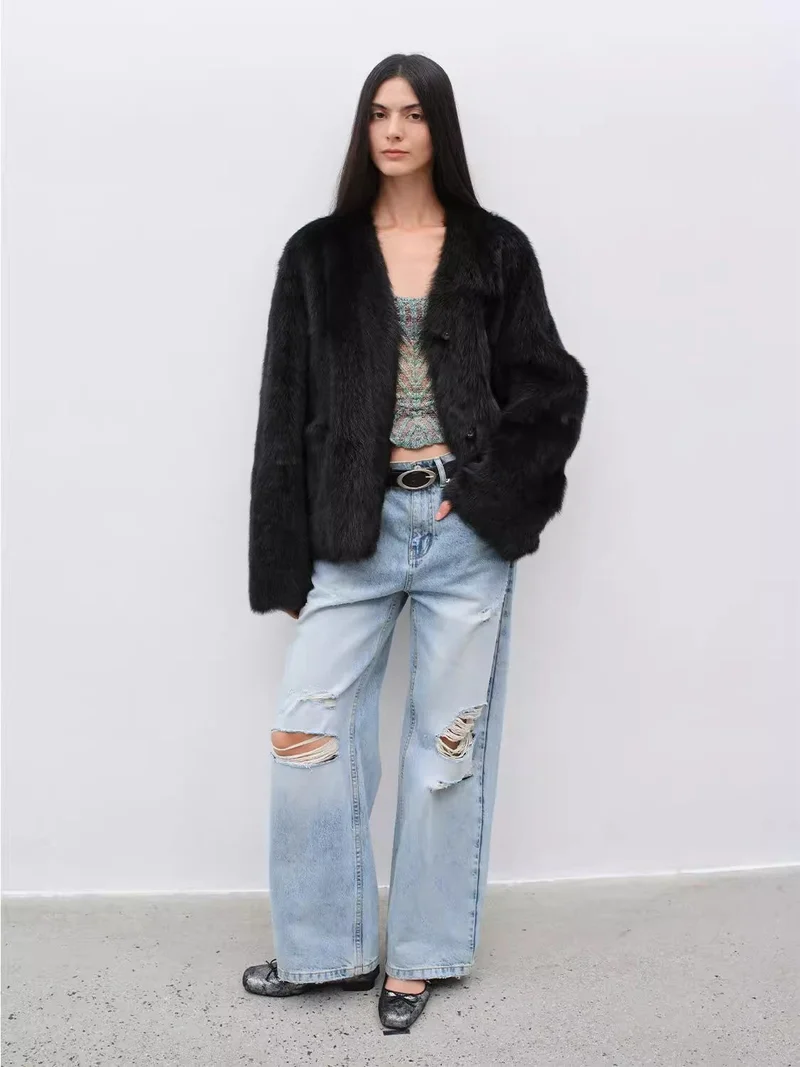 Babylon Phantom Nights Tuscan Sheepskin Pink Coat