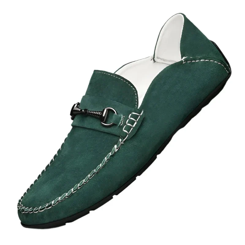 Men's Suede Leather Loafers Breathable Casual Shoes