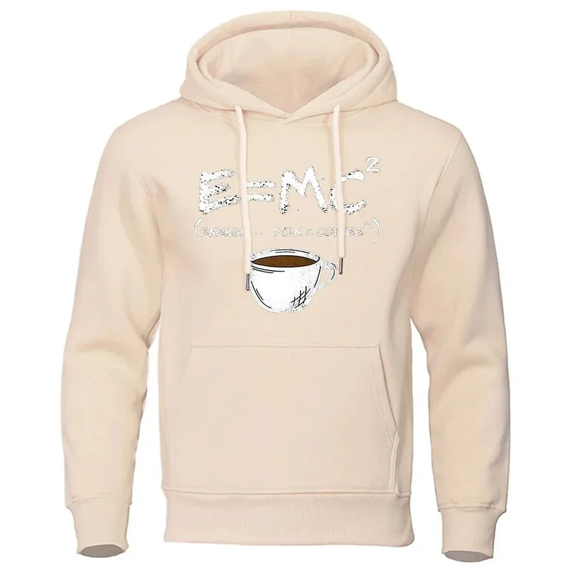 Men's Loose Fit Funny Coffee Math Equation Hoodies