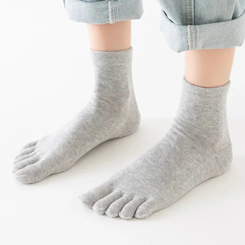 Men's And Women's Unisex Pure Cotton Sweat-Absorbent Split Toe Socks