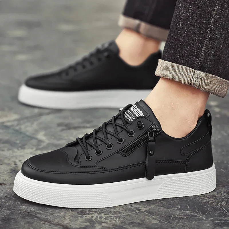 Men's Casual Sneakers All-Matching Lace-Up Board Shoes