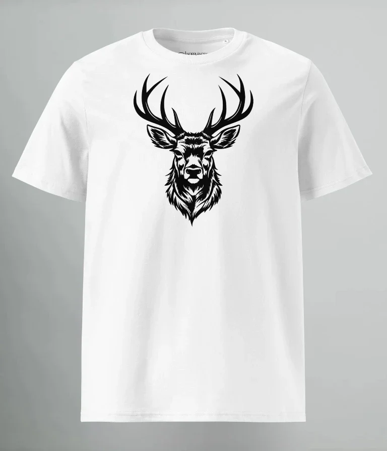 T-SHIRT BLACK DEER