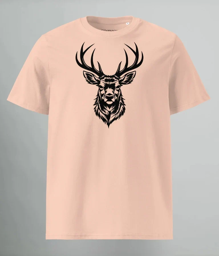 T-SHIRT BLACK DEER