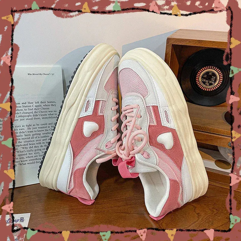 Super Sweet Full Of Love Sneakers Women's Student Skate Shoes