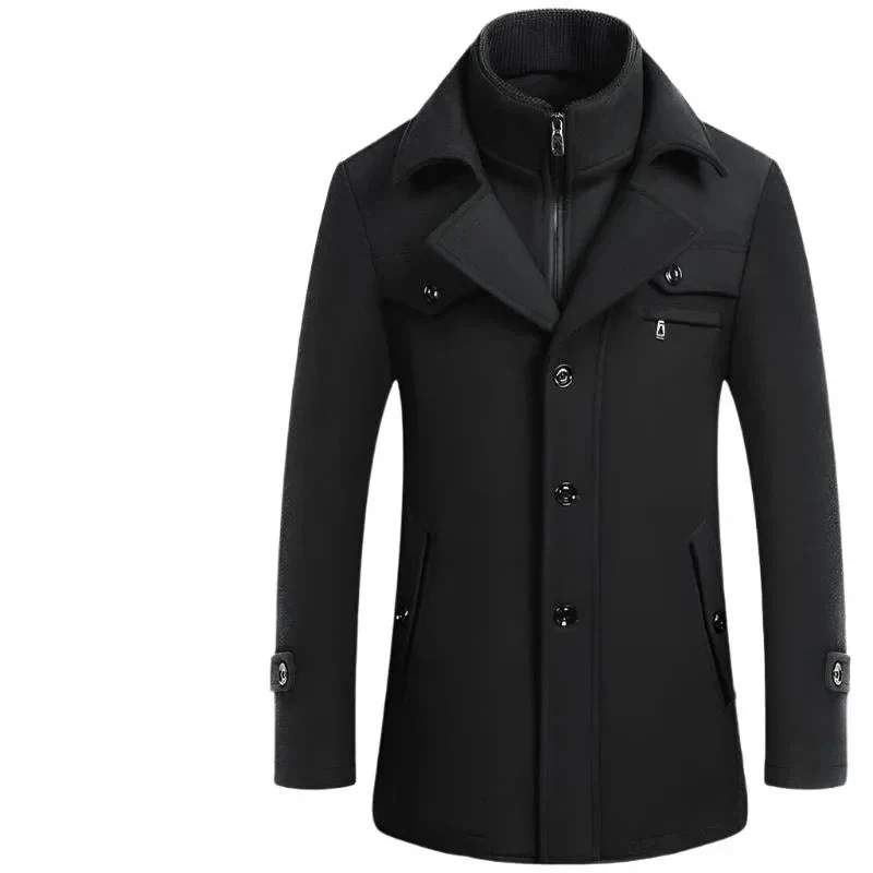 Men's Slim Fit Winter & Autumn Wool Coat