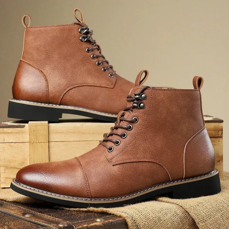 Fashion Business Casual Men's Retro Martin Boots