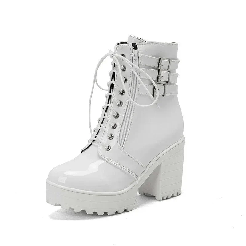 Women's High Heeled Autumn And Winter Boots
