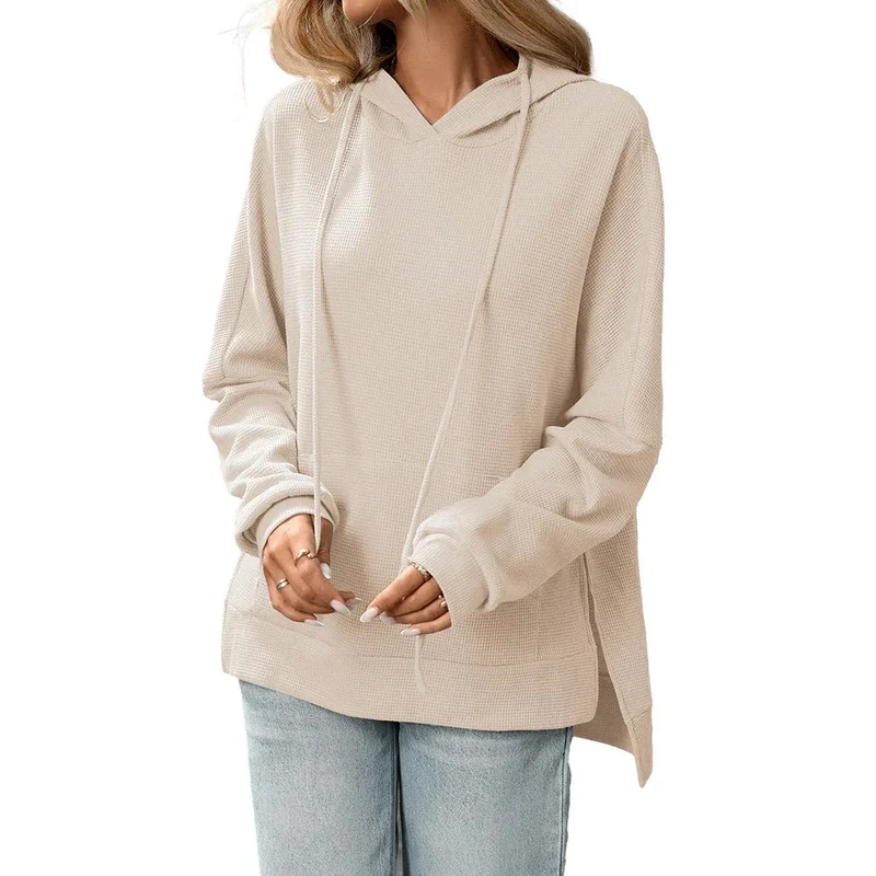 Comfortable Knit Pullover Sweater Long Sleeve Hoodie