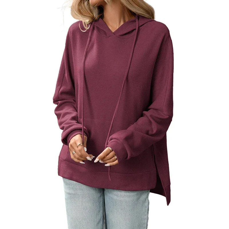 Comfortable Knit Pullover Sweater Long Sleeve Hoodie