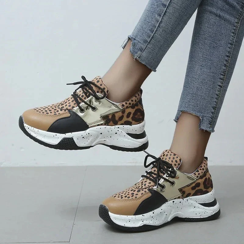 Women's Lace Up Sneakers Walking Running Sports Shoes