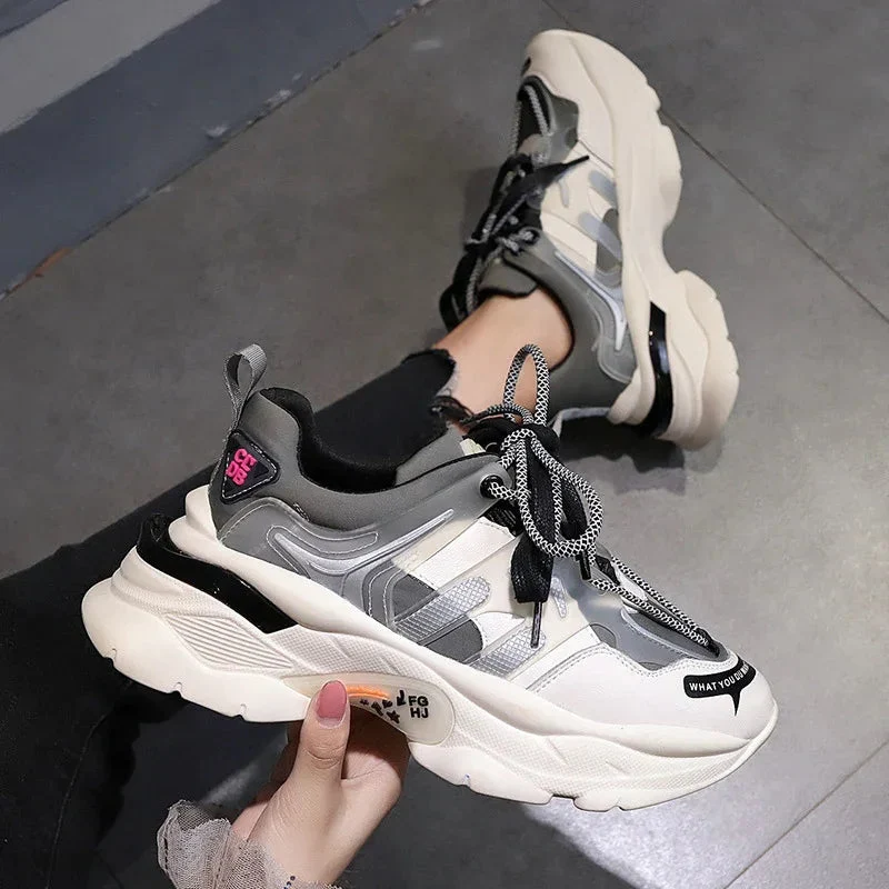 Thick Soled High Rise Summer Styles Sports Shoes For Women