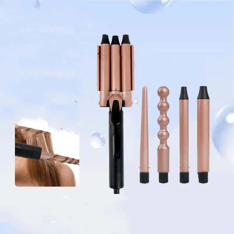 Five In One Multifunctional Curling Iron With Digital Display
