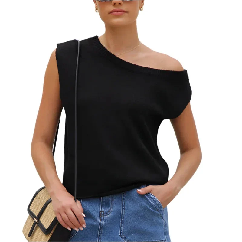 Knitted Summer Sweater Pullover Top