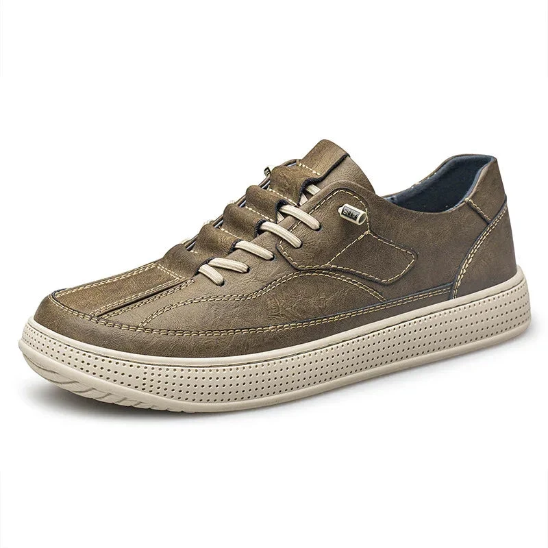 Summer Men's Round Toe Board Breathable Shoes