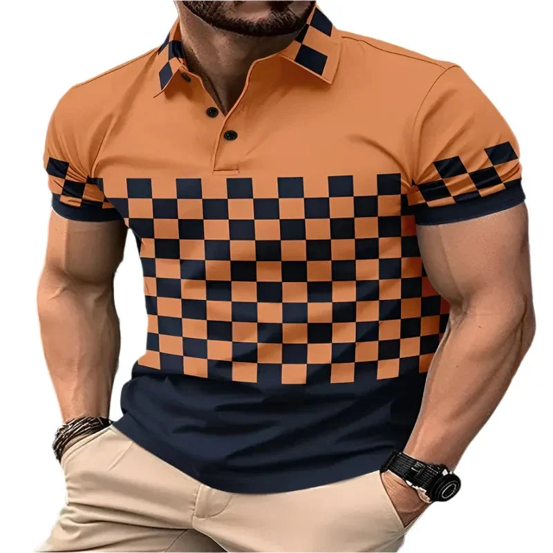 Men's Breathable Short Sleeve Fashion Polo Shirts