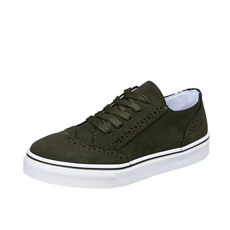 Round Toe Women's Lace-Up Shallow Flat Shoes